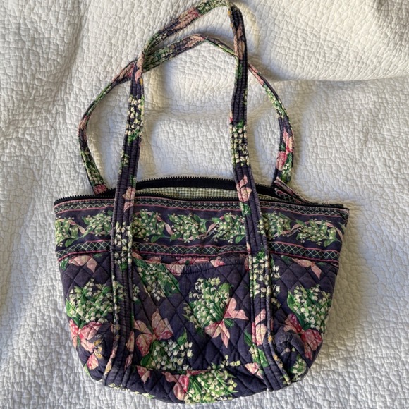 Vera Bradley Handbags - Retired Vera Bradley Quilted Shoulder Bag Return To Happiness Floral Cottagecore